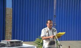 Kepala Balmon  Kelas II Semarang ( Hercules T. Sitorus ) Membuka Sambutan Pemusnahan 174  Alat Perangkat Telekomunikasi Ilegal 