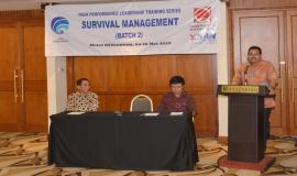 Dirjen SDPPI Ismail memberikan arahan dan membuka acara secara resmi Pelatihan Manajemen Survival (Batch 2) (24/5).