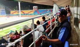 Tim Monitoring Ditjen SDPPI sedang melakukan pengecekan terkait dengan Asian Games 18/8 2018