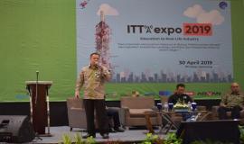 Direktur Standardisasi PPI Mochamad Hadiyana menjadi salah satu narasumber pada sesi dialog pertama pada kegiatan Indonesia Telecommunication Type Approval (ITTA) Expo 2019 di Semarang (30/4).