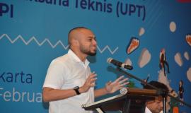 Kabag Perencanaan, Program, dan Pelaporan Aryo Pamoragung juga turut memberikan paparannya pada kegiatan Akselerasi Penyerapan Anggaran pada Unit Pelaksana Teknis (UPT) Ditjen SDPPI (17/2).