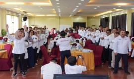 Situasi saat kegiatan Rapat Kerja Kemkominfo RI berlangsung di Labuan Bajo, Nusa Tenggara Timur (4/3).