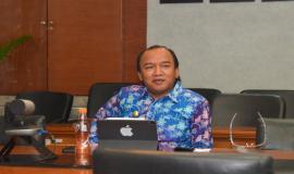 Wakil Walikota Tegal Muhamad Jumadi saat menyampaikan pesan atas kehadirannya di Gedung Sapta Pesona (7/8).