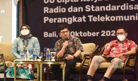 Subkoordinator Penertiban Spektrum Frekuensi Radio Mohan Rifqo Virhani hadir menjadi salah satu narasumber pada sesi ke-2 pada kegiatan yang bertempat di Hotel The Trans Resort Bali, Jumat (29/10).