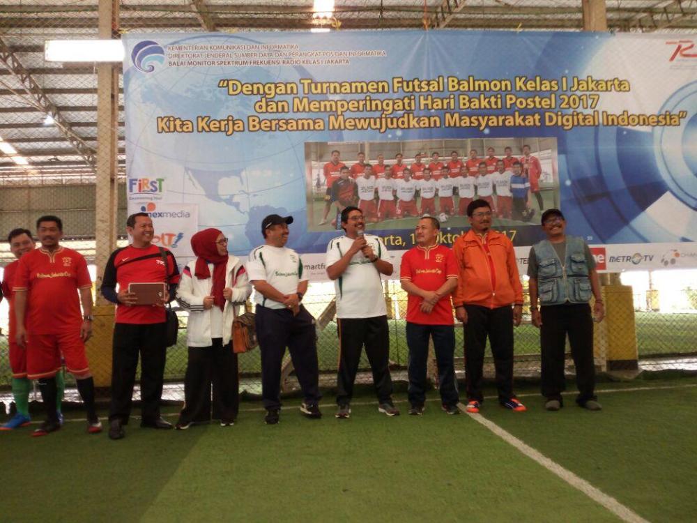 Dirjen SDPPI membuka Turnamen Futsal Balmon Jakarta Cup 2017

